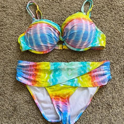 Bleu Rod Beattie Swim Bleu Rod Beattie Rainbow Watercolor Bikini Poshmark