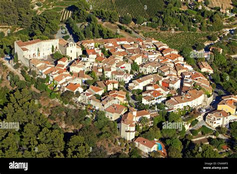 France Var Le Castellet Aerial View Stock Photo Alamy