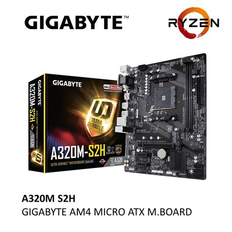 GIGABYTE A320M S2H MOTHERBOARD (GA-A320M-S2H / SOCKET AM4) COMBO 3000G ...