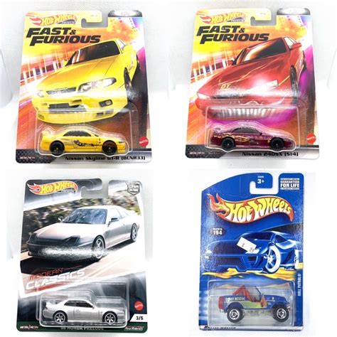 Hot Wheels Fast Furious Nissan Skyline Gtr Bcnr R Nissan Sx S Honda Prelude Roll