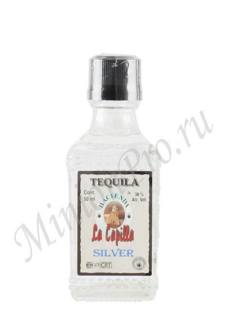 Миньон текила Hacienda La Capilla Silver шкалик Асьенда Ла Капилья ...