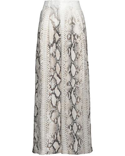 Gray Nude Pants For Women Lyst