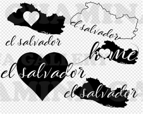 El Salvador Svg, El Salvador Map Svg, El Salvador Cut File, El Salvador ...