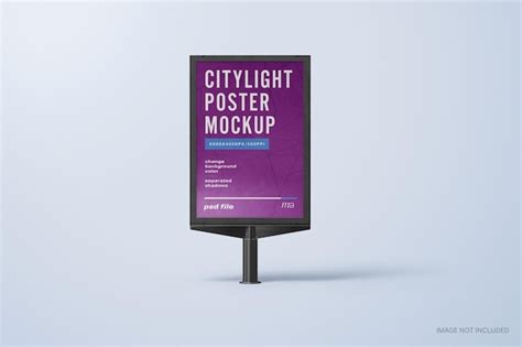 Premium PSD Citylight Poster Mockup