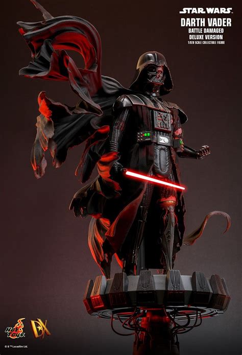 Darth Vader Battle Damaged Hot Toys Deluxe Version DX45 Star Wars 1 6 Figure
