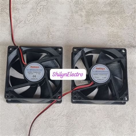 Jual KIPAS FAN DC 8CM 12V 24V HANAYA 8 CM Shopee Indonesia