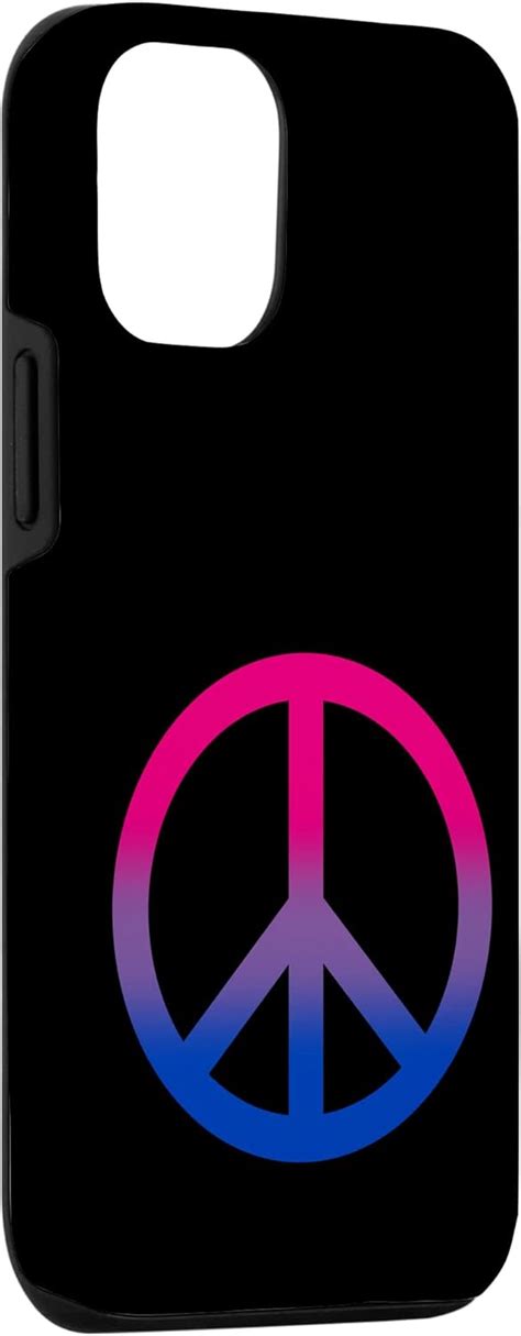 IPhone 1212 Pro Bisexual LGBTQ Subtle Groovy Peace Sign LGBT Gay Bi Pride Case Yaxa Guatemala