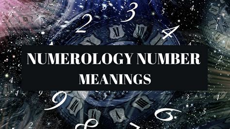 Numerology Numbers And Their Meanings