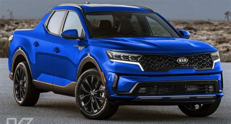 This Kia Sorento Pickup Render Based Off The Hyundai Santa Cruz Looks