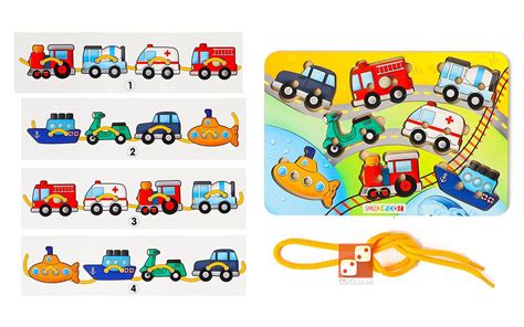 Шнуровка «Транспорт-2» (планшет) – Настольные игры – магазин 22Games.net