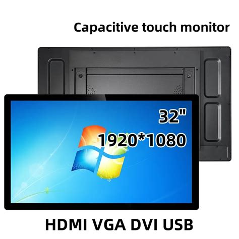 Zhixianda Inch Flat Screen Capacitive Touch Moniotr With Dvi Hdmi