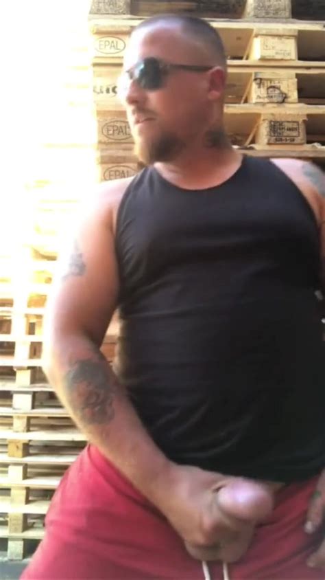 Hot White Daddy Cums Outside ThisVid