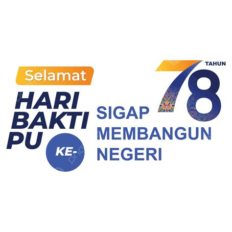 Peringatan 78 Tahun Hari Layanan Pupr 2023 Vektor Logo Resmi Hut 78