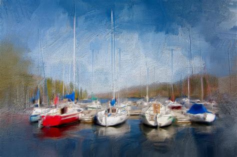 Painting Boat Marina Free Photo On Pixabay Pixabay