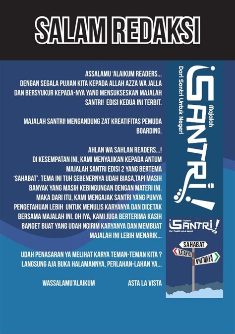 Contoh Salam Redaksi Mading Yang Baik Dan Benar Lengk