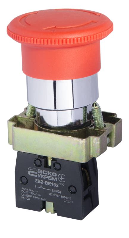 Кнопка безопасности АсКо XB2-BS542 (возврат поворотом) (A0140010017) в ...