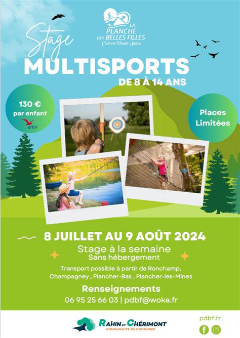 Stages Multisports La Planche Des Belles Filles Communaut De