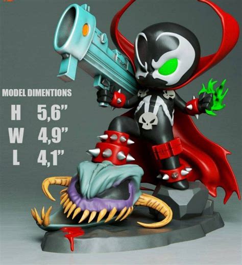 Spawn Chibi 3d Printing Stl Files 3d Print Maker Club