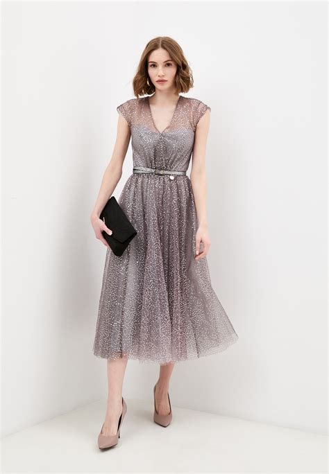 Платье Rich Naked Diona Midi Dress цвет серебряный MP002XW037DG купить в интернет