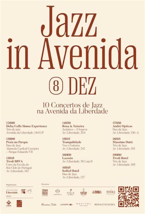 Jazz In Avenida Concertos E M Sicos Do Hot Clube De Portugal Na Avenida Da Liberdade
