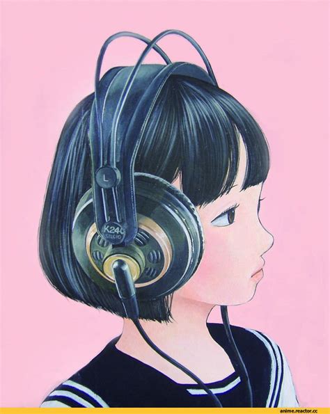Наушники рисунок аниме (23 фото)