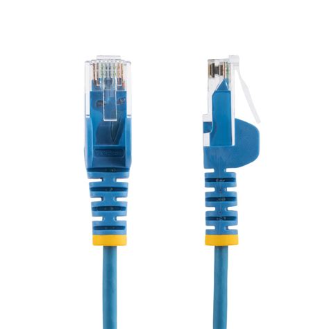 0.5M BLUE CAT6 ETHERNET CABLE SLIM SNAGLESS RJ45 UTP PATCH CABLE (N6PAT50CMBLS)