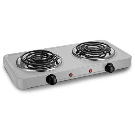 Electric Double Burner W Portable Hot Plate Stove Camping Cook Stove Electric Stove Camp