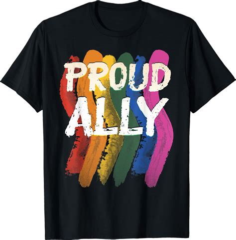 Proud Ally Pride Month Love Lgbtq Flag Lesbian Gay Allies T Shirt Walmart