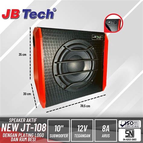 Jual Subwoofer Aktif Jb Tech Jt Basstube Kotak Bass Box Aktif