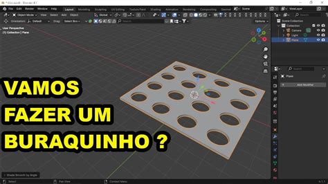 Como Fazer Buraco Em Objetos No Blender Youtube