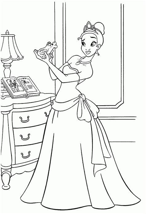 Suri Jeu L G Re Coloriage La Princesse Et La Grenouille Disney A