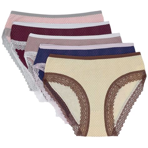 Купить 5515 Комплект женских трусов, слипы, хлопок, с рисунком, большие ...