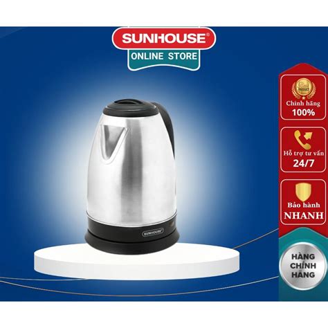 Ấm siêu tốc 1.8L chính hàng SUNHOUSE SHD1182 - Bảo hành 12 tháng ...
