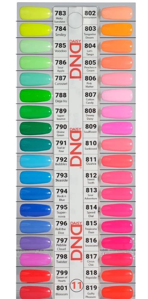 New Dnd Duo Gel Set Chart 11 Free Color Chart Cali Beauty Supply