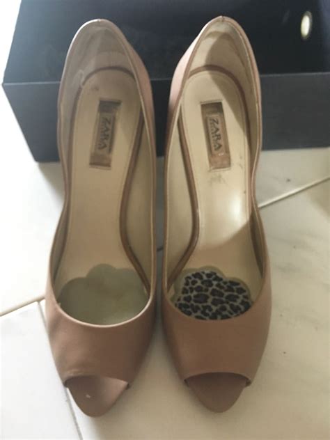 Zara Nude Heels Pumps Women S Fashion Footwear Heels On Carousell