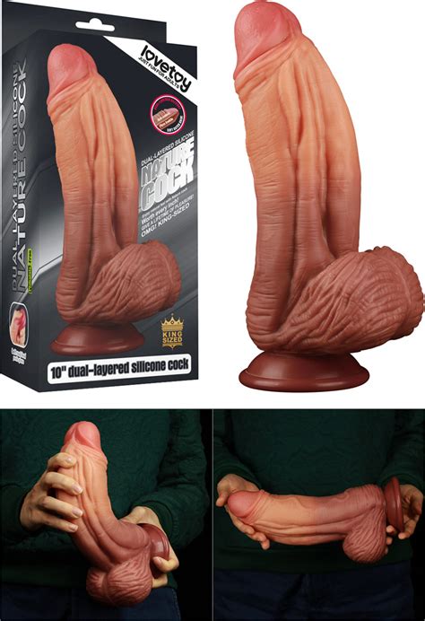 Lovetoy Nature Cock Dildo Realistico A Doppia Densit Cm