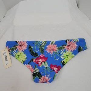 Tori Praver Swimwear Swim Tori Praver Blue Floral Bikini Swimsuit Bottom Poshmark