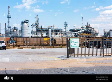 British Petroleum Bp Oil Refinery Property Stock Photo Alamy
