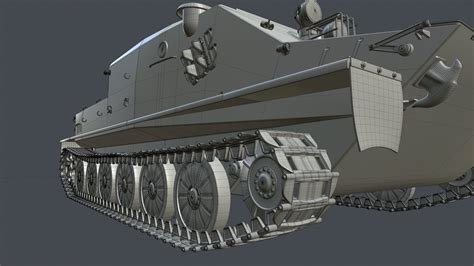 BTR-50 3D Model by lemon4ik