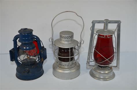 Three Dietz Tubular Lanterns Auction