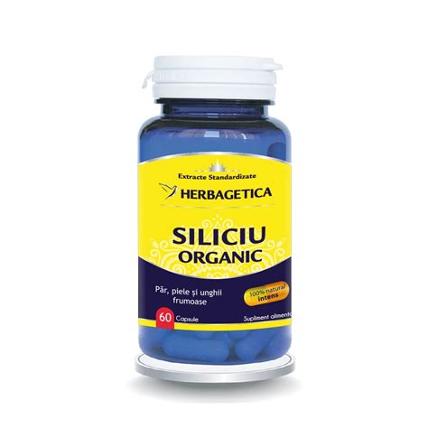 Siliciu Organic 60 Capsule Herbagetica Drmax Farmacie