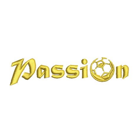 Passion Logo Athletics Digitized Embroidery Design E4hats