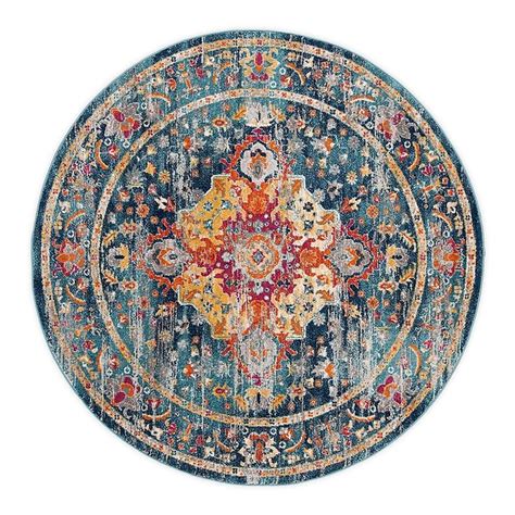 Safavieh Madison 53 X 76 Darby Area Rug In Teal Bed Bath And Beyond