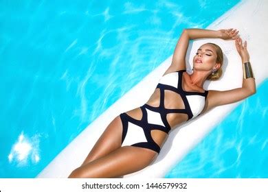 Elegant Sexy Woman Luxury Bikini On Stock Photo 1446579944 Shutterstock