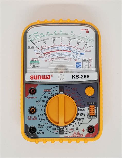 Original Sunwa High Performance Professional Analog Multimeter Multitester Ks 268