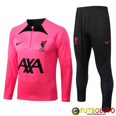 Las Mejores Chandal Equipos De Futbol FC Liverpool Rosa Negro 2022 2023