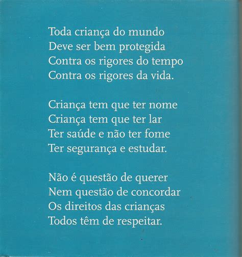 Poema Direito Das Crianças Ruth Rocha