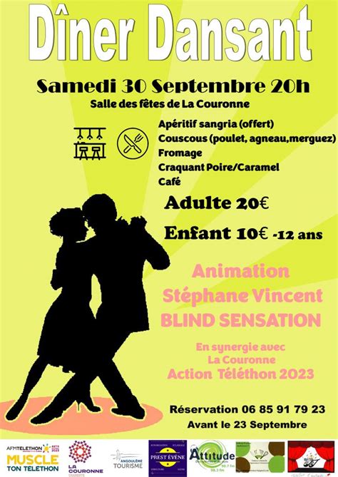 Samedi Septembre Grand D Ner Dansant La Salle Des F Tes De La