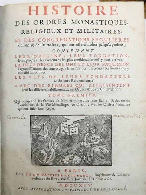 Pierre H Lyot Maximilien Bullot Histoire Des Ordres Monastiques