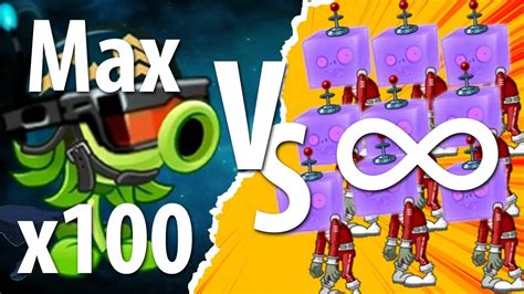 PvZ 2 Challenge All Plants Max Level VS Unlimited Holo Head Zombie